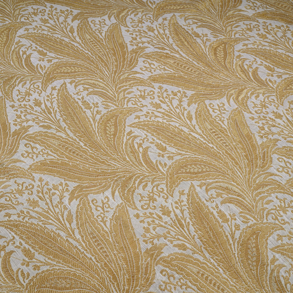 Parnab – Pure Katan Atlas with Leaf Pattern Zahra Maham
