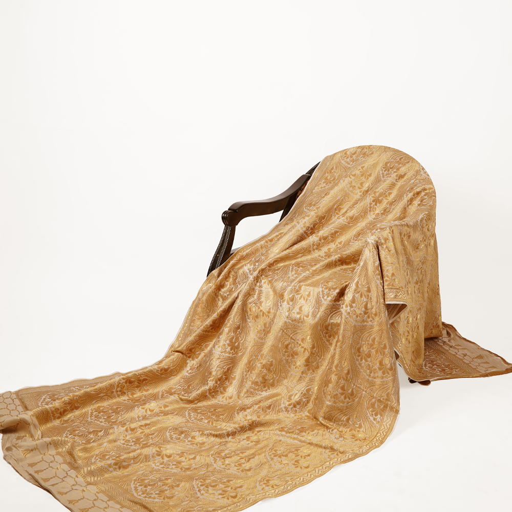 Sayl-e-Zar — Pure Katan Atlas Shawl