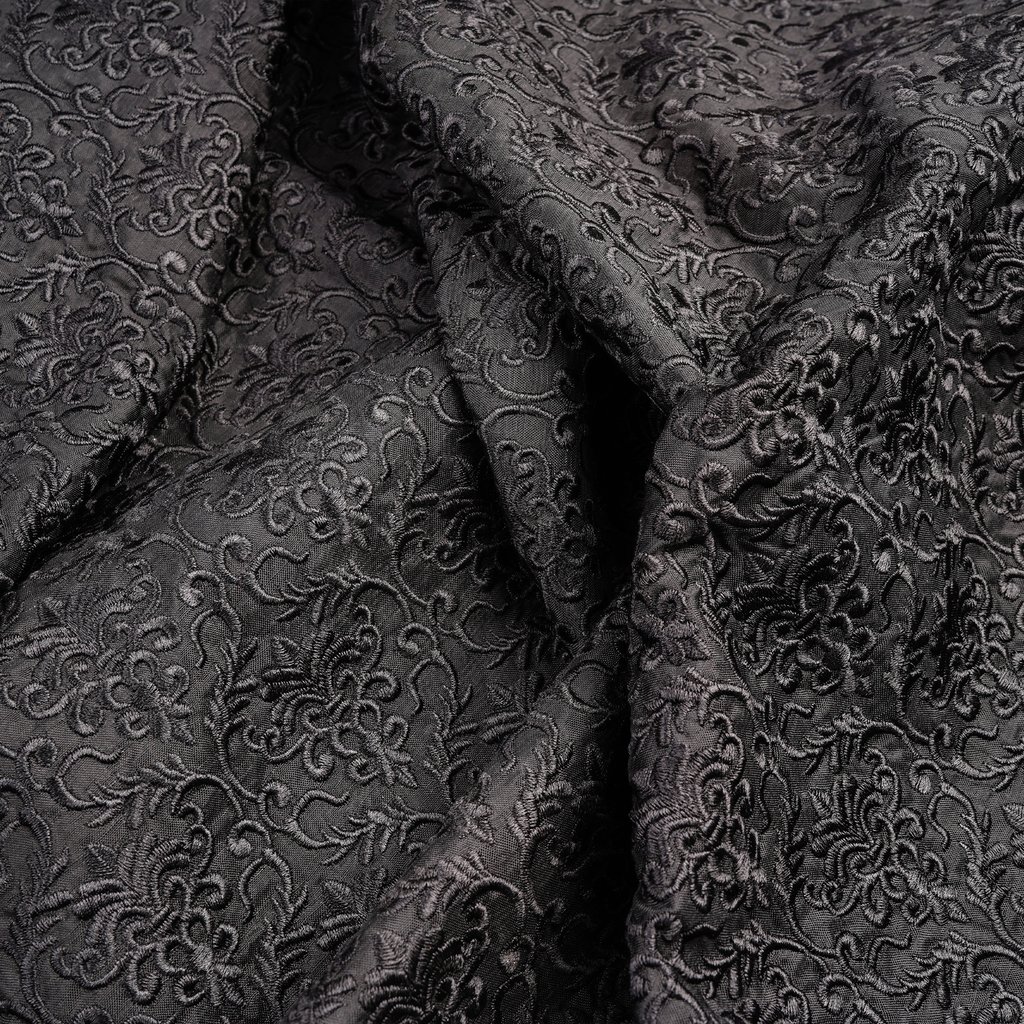 Nafees – PK Raw Silk Embroidery Fabric
