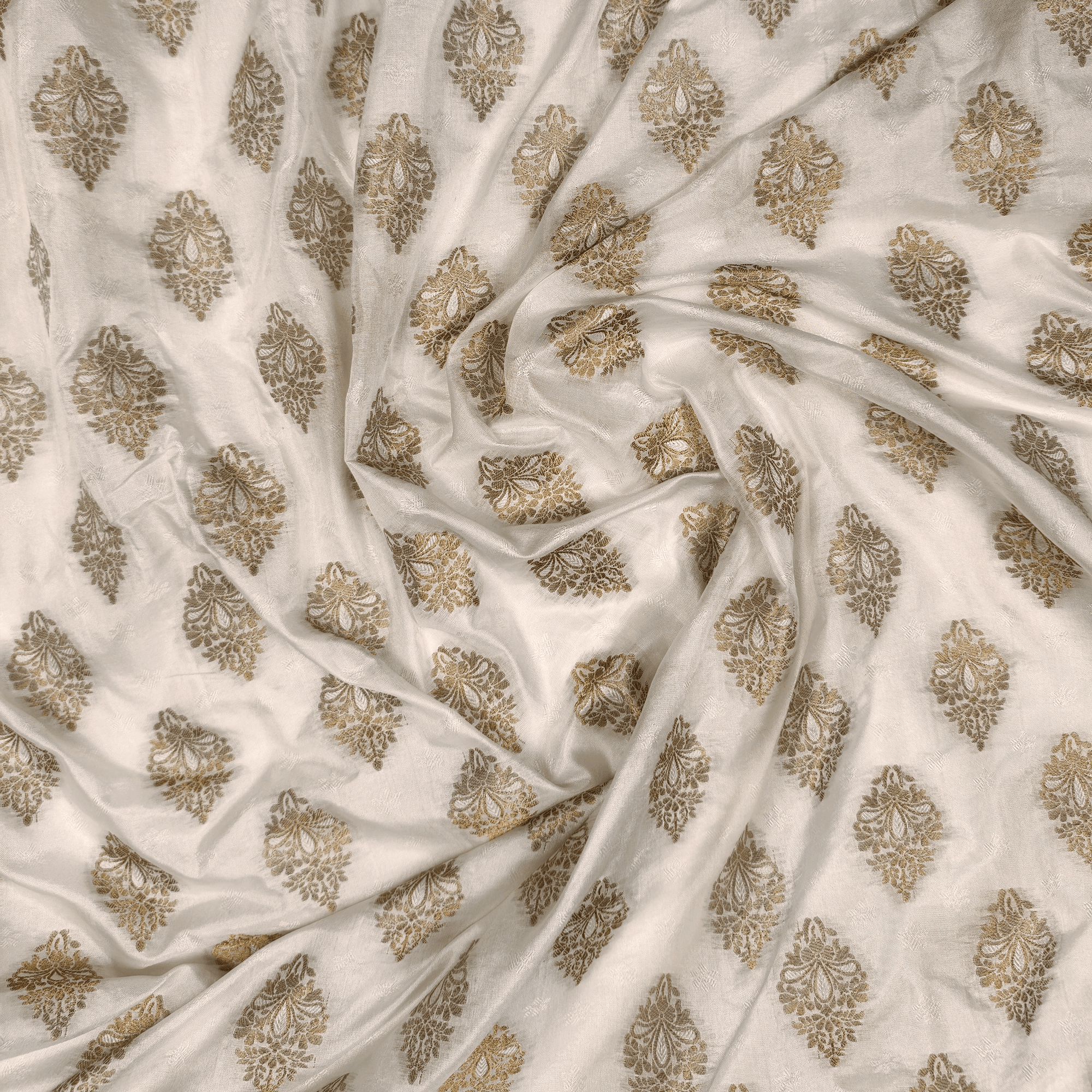 Fakhar-e-Shahi – Shahi Katan Self Jamawar with Antique Zari Art - Zahra Maham