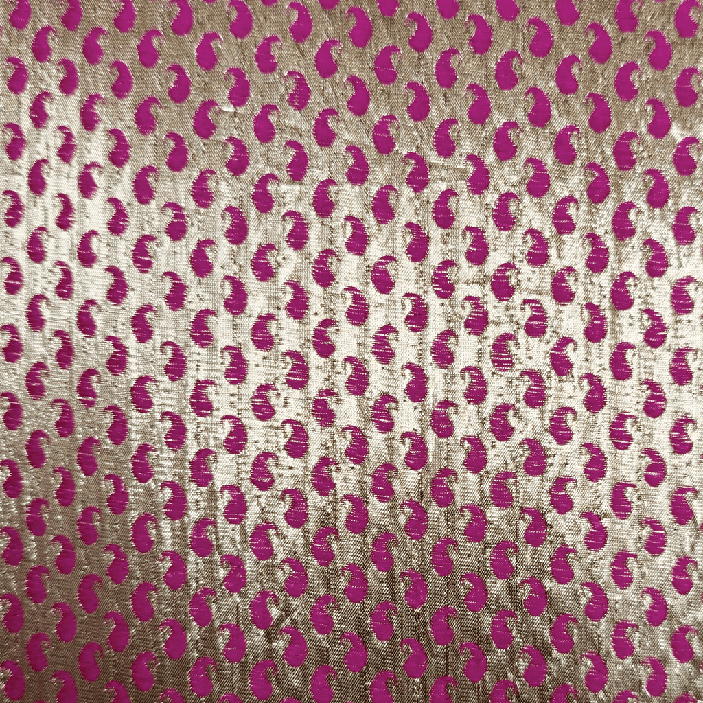 Resham-e-Benaras (Fuchsia) – Pure Indian Ghicha Silk