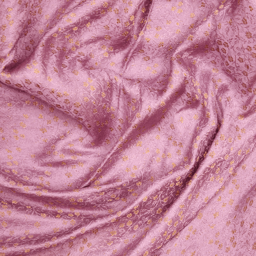 Gulab Tara — Pure Katan Self Silk (3.75 Yards) - Zahra Maham