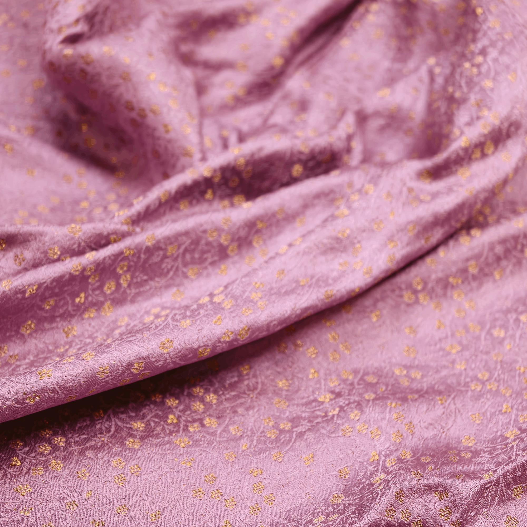 Gulab Tara — Pure Katan Self Silk (3.75 Yards) - Zahra Maham