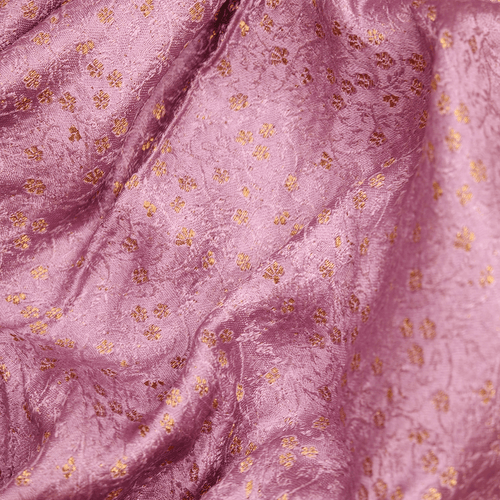 Gulab Tara — Pure Katan Self Silk (3.75 Yards) - Zahra Maham