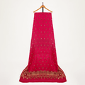 Gulbarg-e-Naz – Pure Katan Chiffon Floral Buti Shawl - Zahra Maham