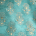 Gulnaar – Loom Net Fabric with Golden Zari Bunch - Zahra Maham