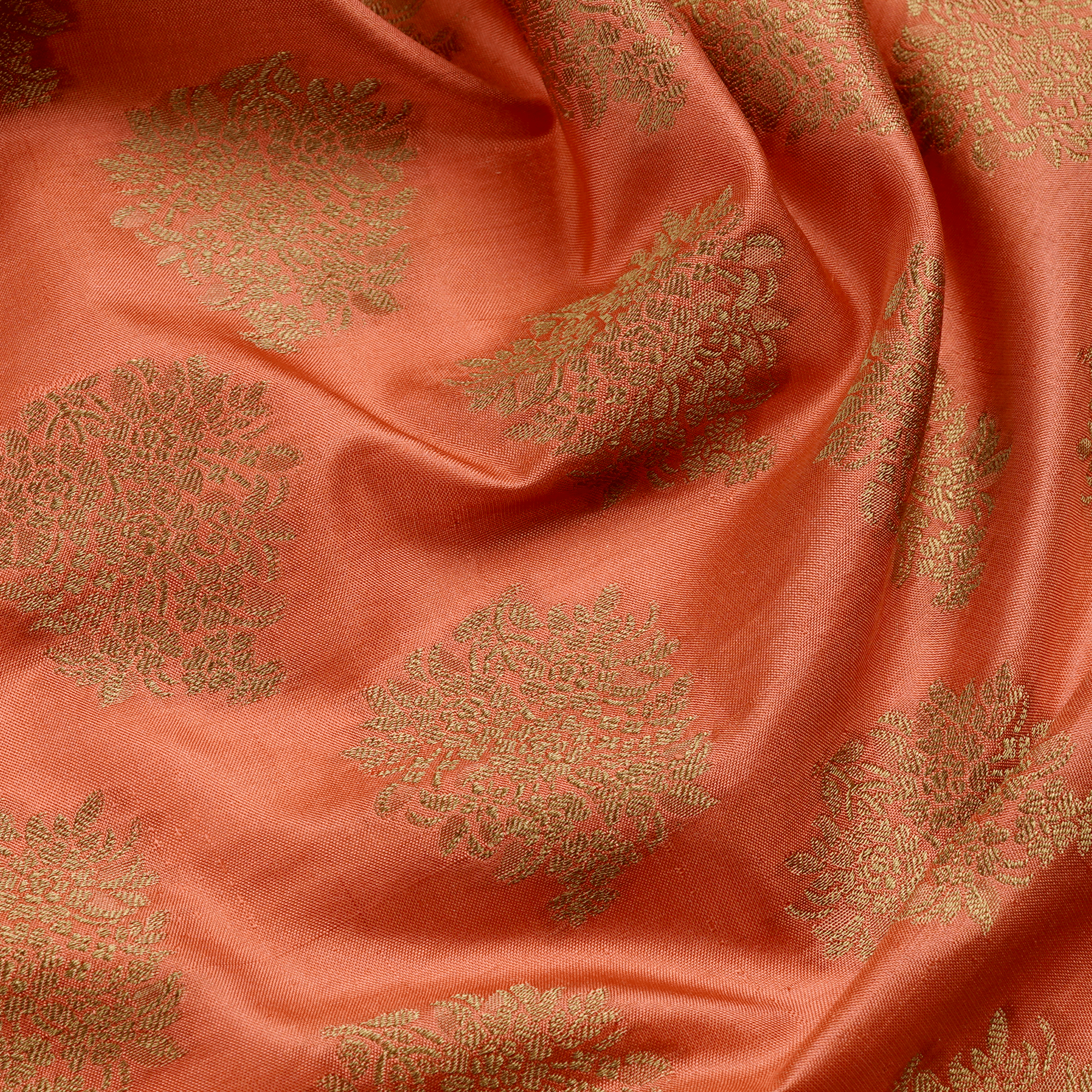Gulnawaaz – Pure Katan Silk with Floral Bunch - Zahra Maham