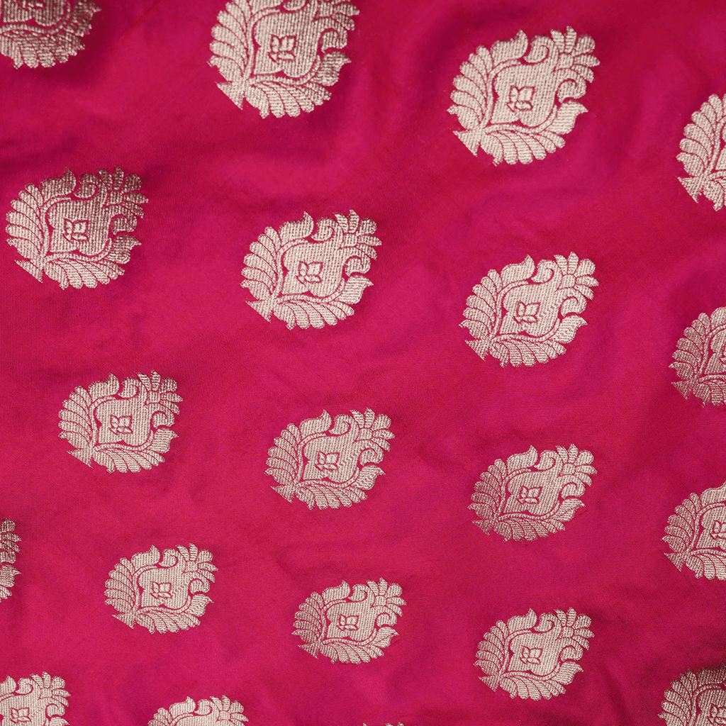 Gulraiz – Pure Poth Katan with Bunch Buti & Rose Gold Zari - Zahra Maham