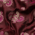 Gulrukh – Satin Jamawar Kamkhwab Fabric with Mughal Art - Zahra Maham