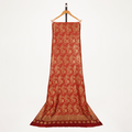Gulshan-Ara – Pure Katan Floral Shawl with Four-Sided Border - Zahra Maham