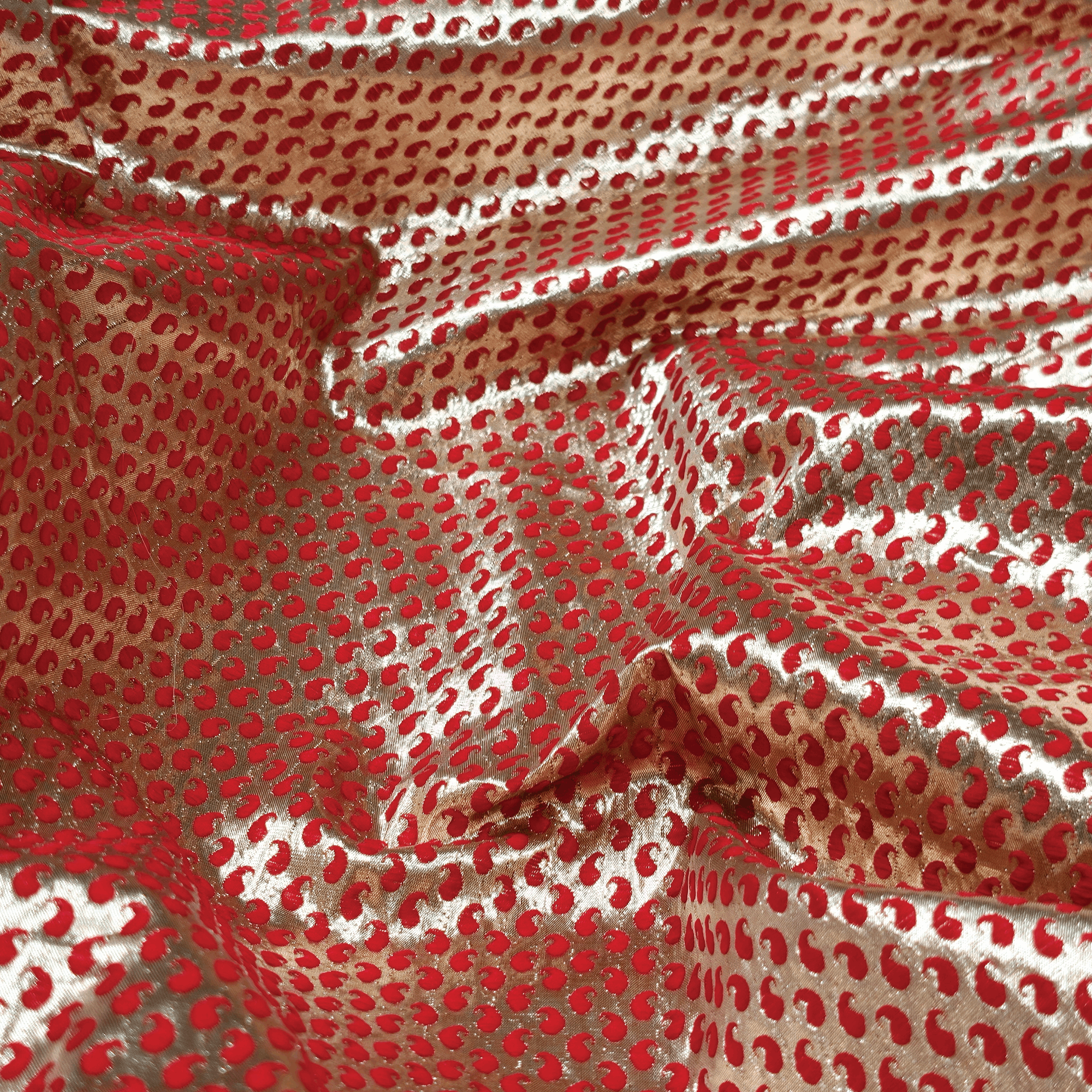 Resham-e-Benaras (Red) – Pure Indian Ghicha Silk