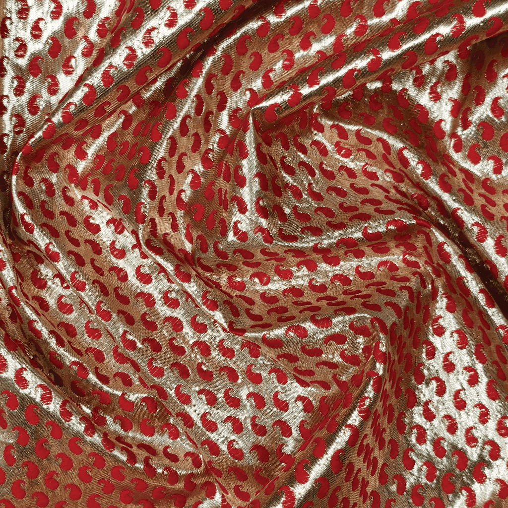 Resham-e-Benaras (Red) – Pure Indian Ghicha Silk