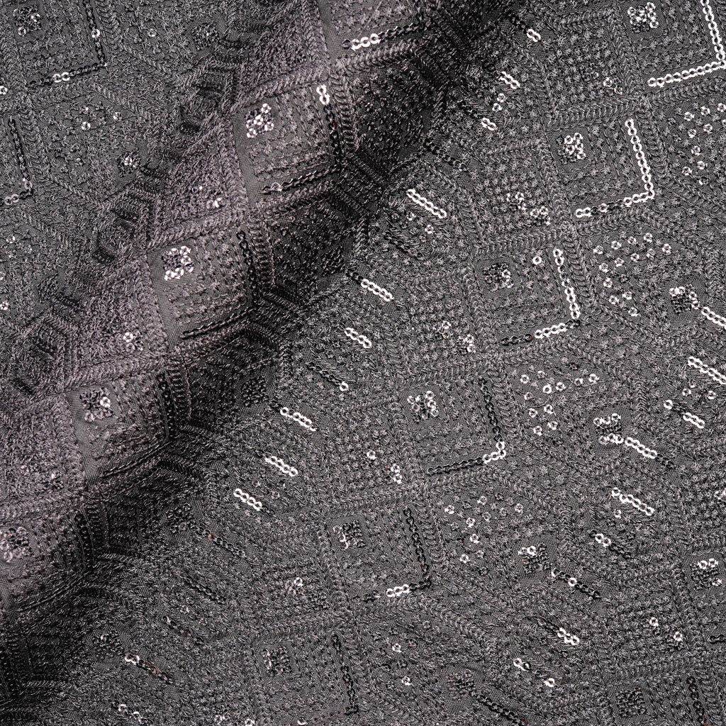 Parwaaz – PK Raw Silk Embroidery Fabric with Sitara Work