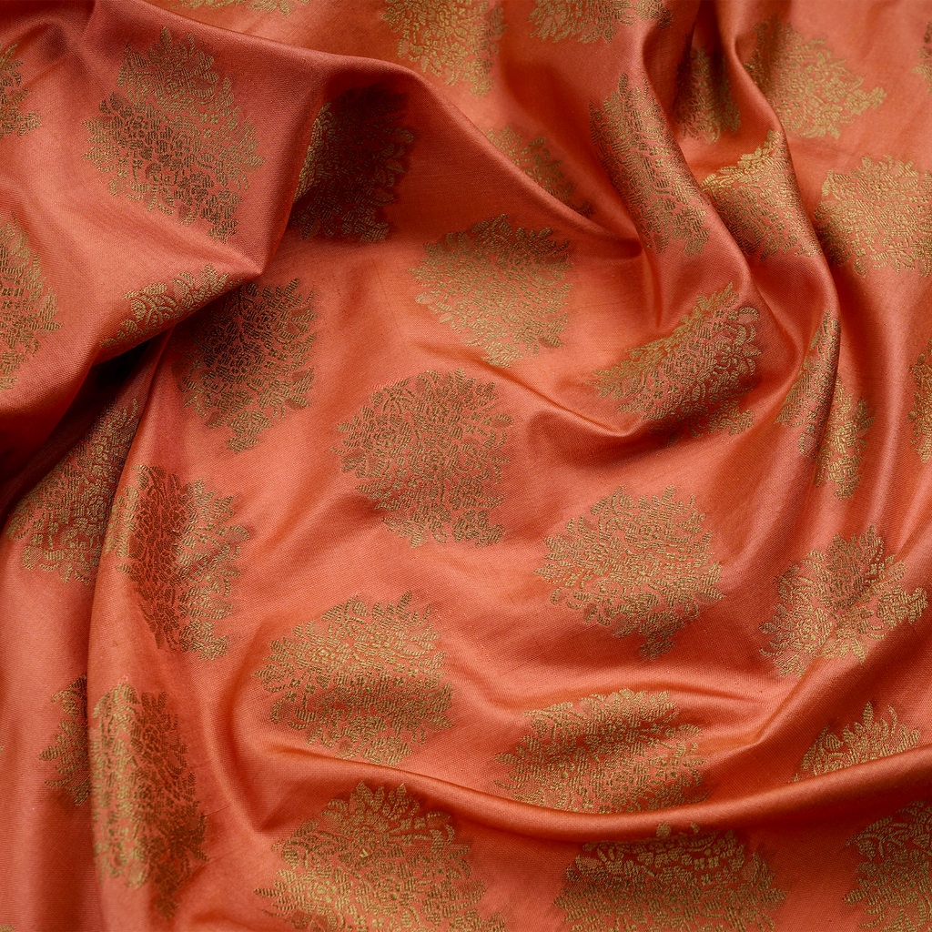 Gulnawaaz – Pure Katan Silk with Floral Bunch