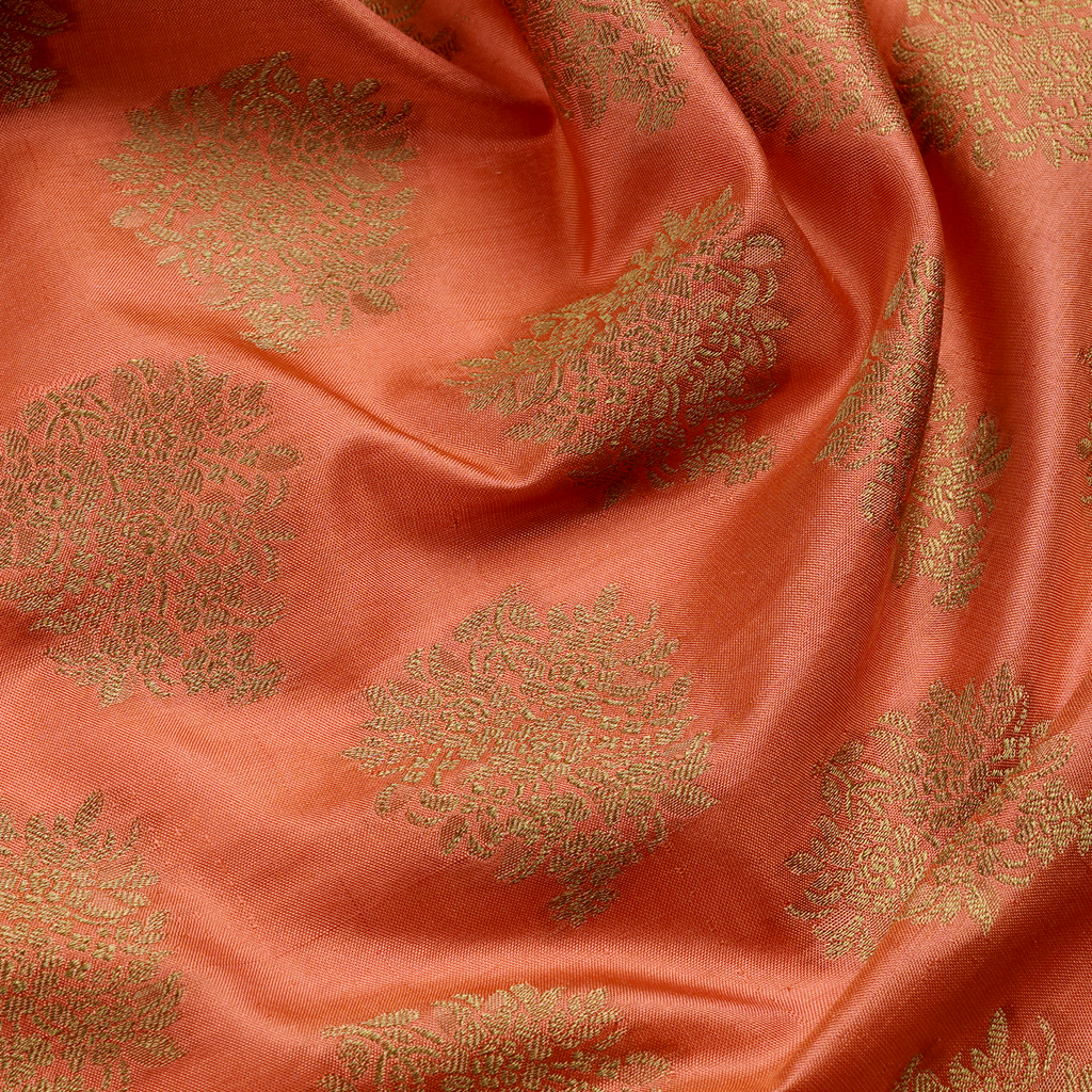 Gulnawaaz – Pure Katan Silk with Floral Bunch