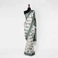 'Hania' – Peacock Bunch & Pattern Border Saree - Zahra Maham
