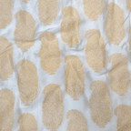 Hoor-e-Zari - Pure White Silk with Kundan Zari Art - Zahra Maham