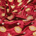 Morjal – Self Jamawar Katan Satin with Peacock Feather Buti