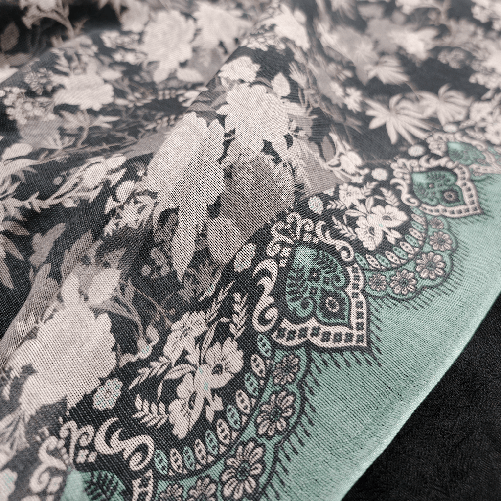 Shaffaf – Pure Painted Khaddi Net with Dual Borders