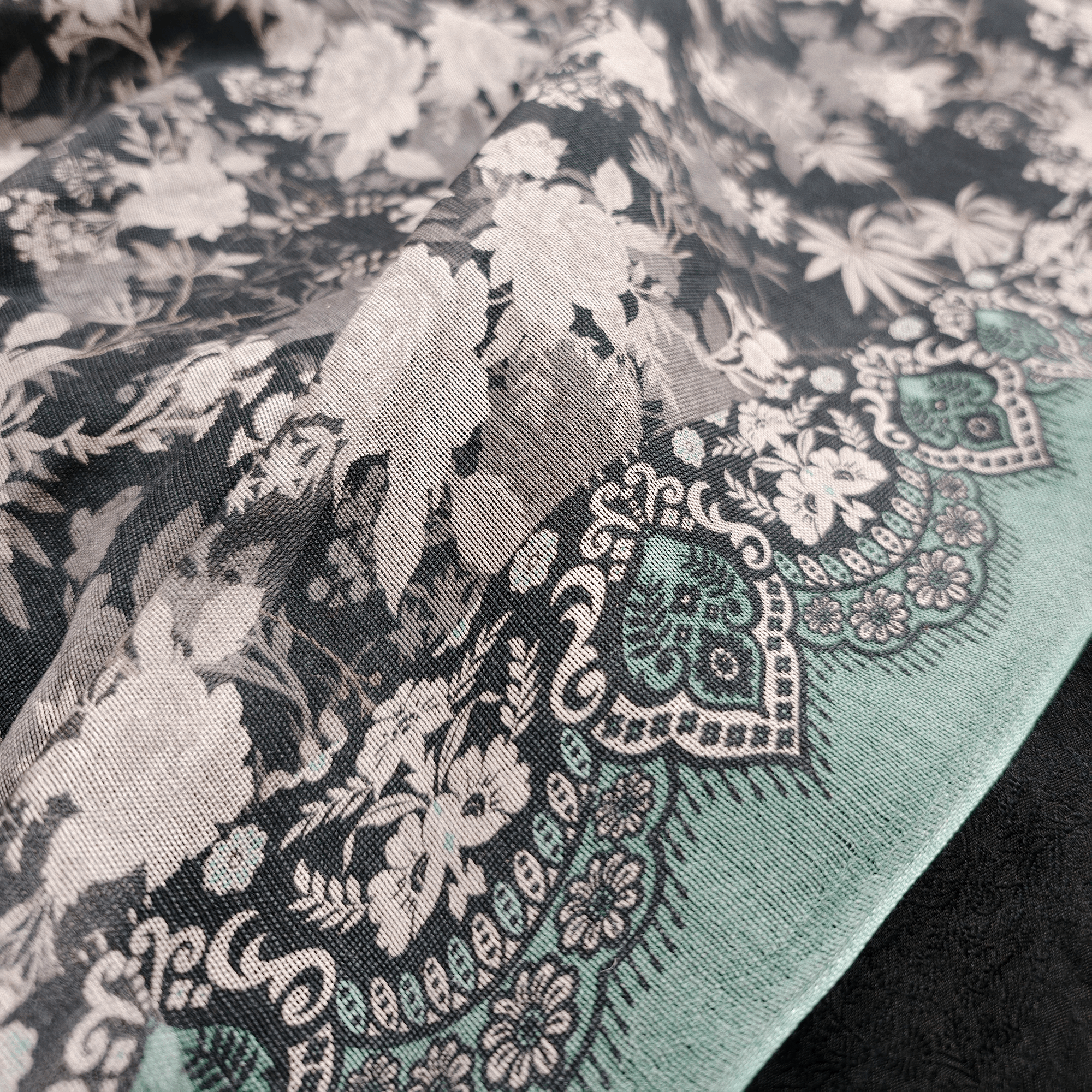 Shaffaf – Pure Painted Khaddi Net with Dual Borders