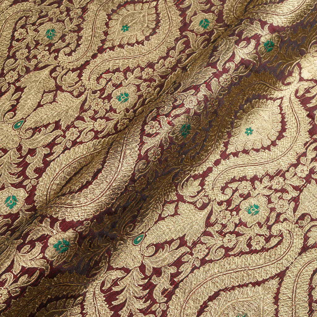 Rang-e-Mughal – Satin with 4-Color Weave & Mughal Pattern