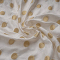 Daaira-e-Noor – Pure Katan Jamawar Satin with Circular Zari Motifs::Zahra Maham