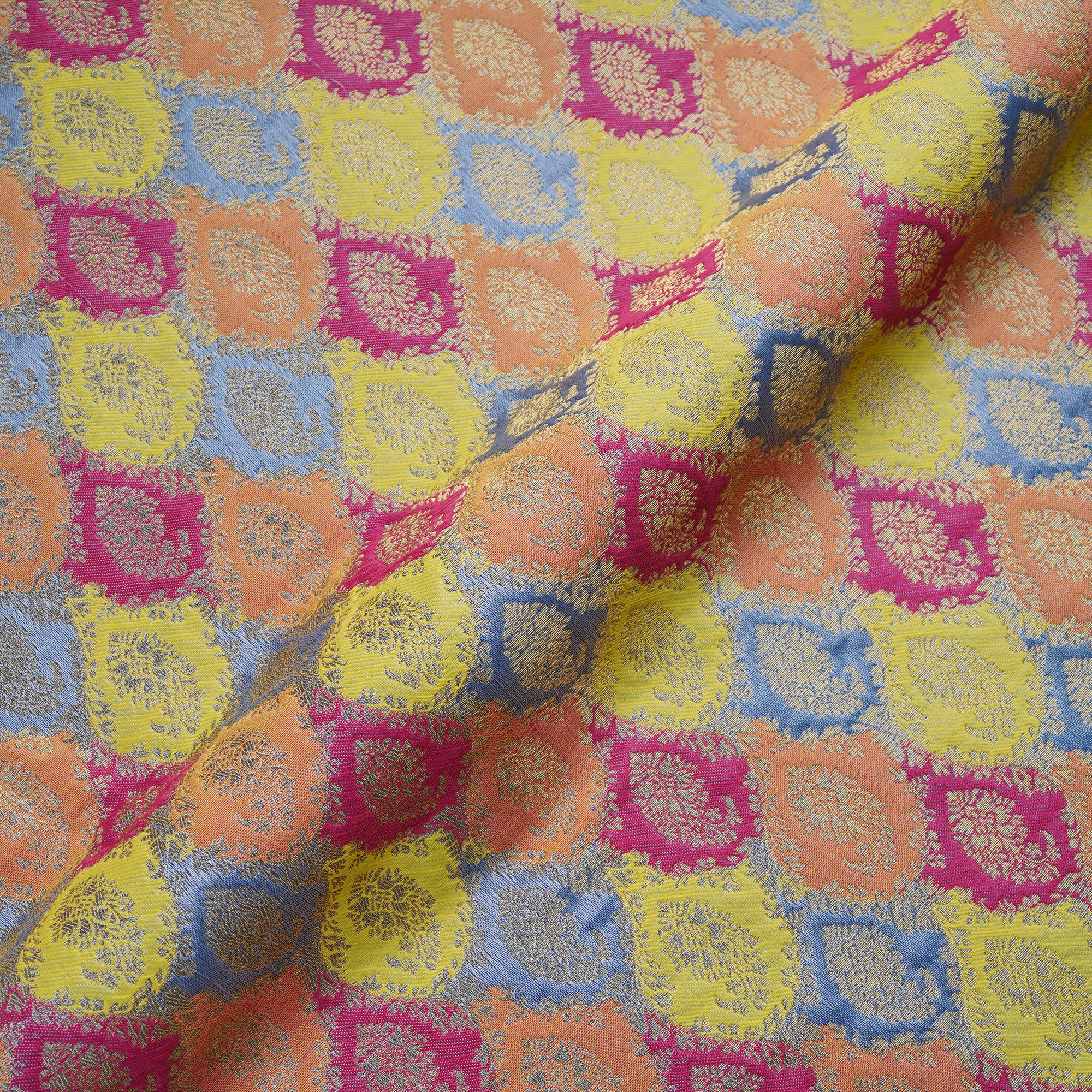 Candy Jamawar Satin Zarbaft