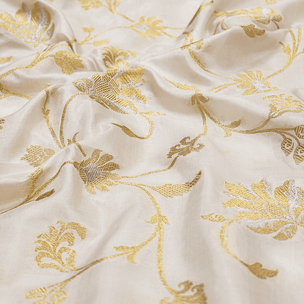 Lumière Mughal Jaal Pure Katan Silk