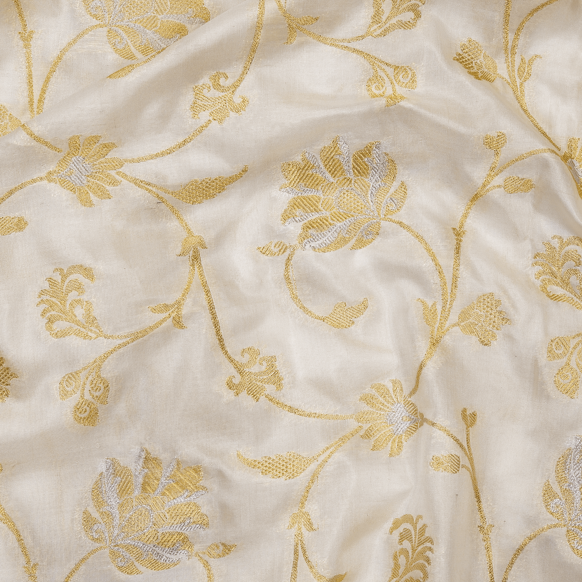 Lumière Mughal Jaal Pure Katan Silk