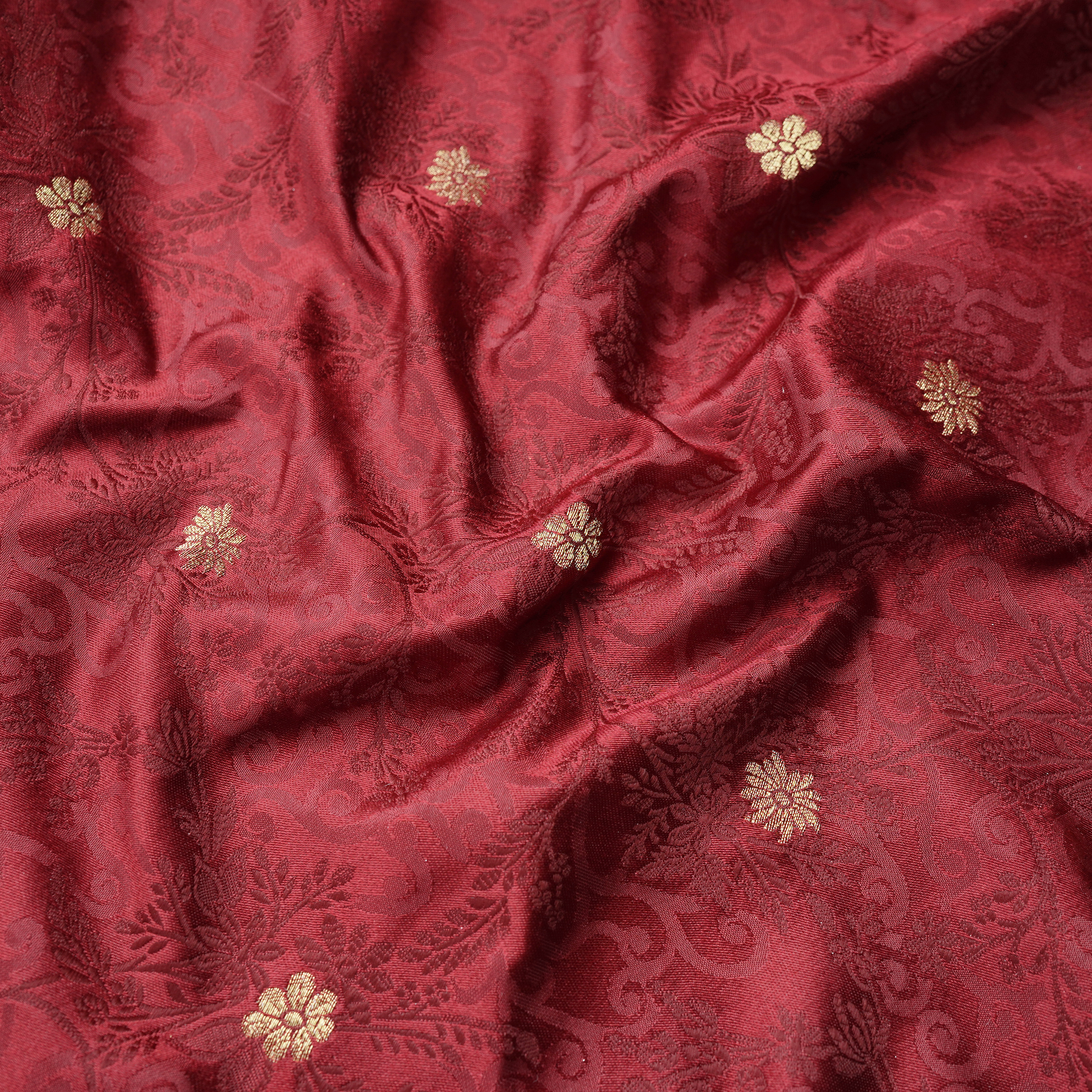 Naqsh-e-Saagar – Pure Self Jamawar (Yarn Dyed | Small Golden Zari Buti)