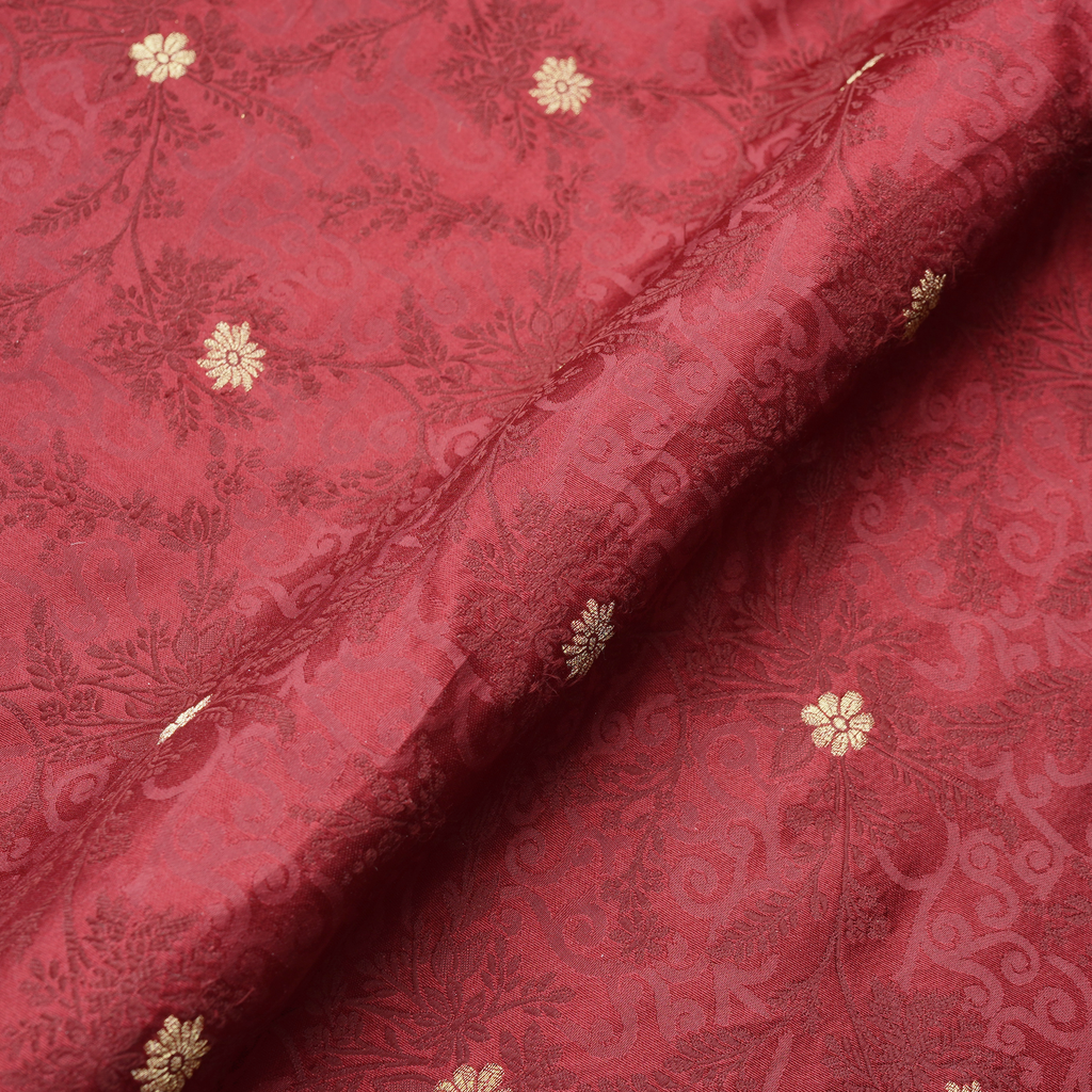 Naqsh-e-Saagar – Pure Self Jamawar (Yarn Dyed | Small Golden Zari Buti)