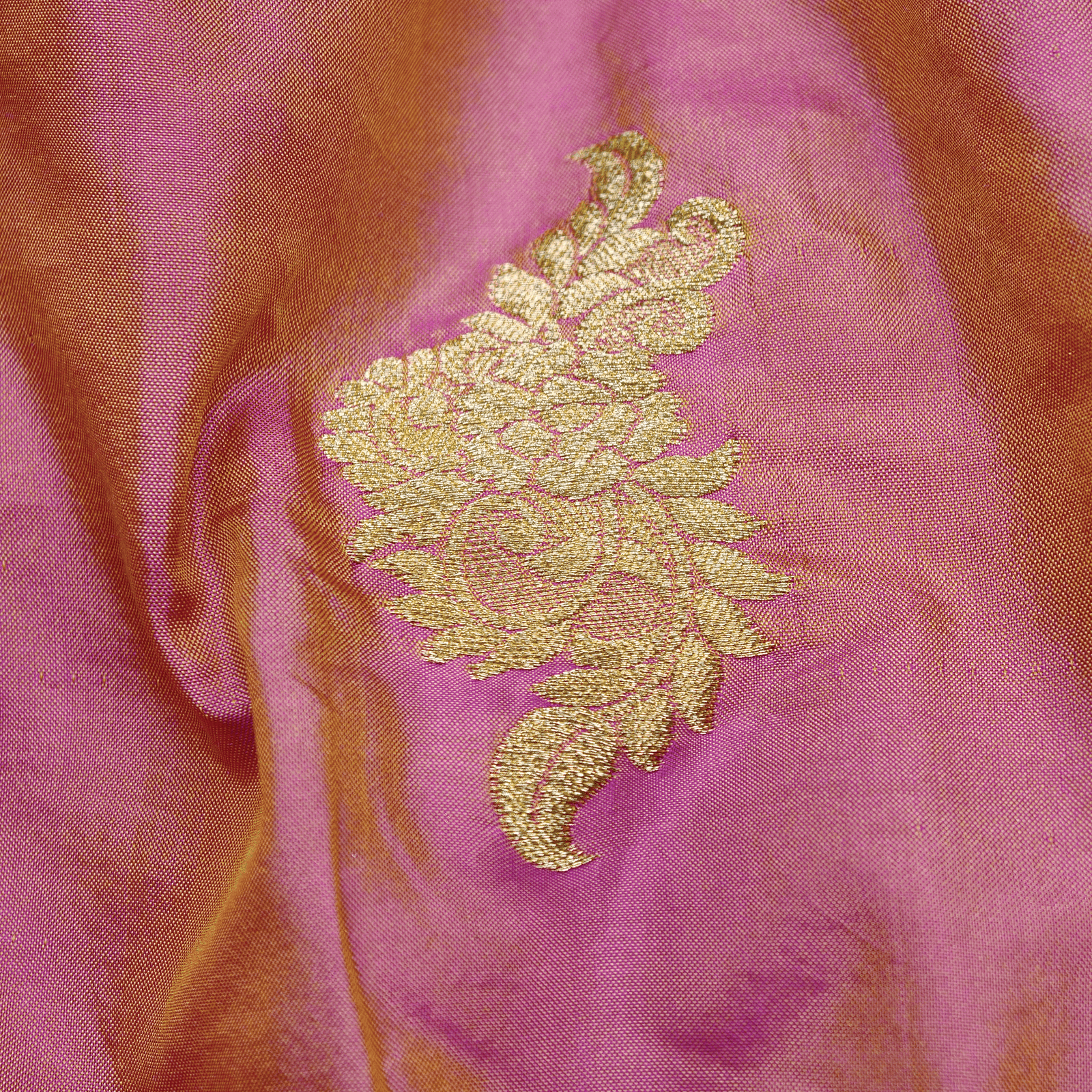 Mehr-e-Taban – Pure Katan (Dhoop Chaon Effect) Silk with Mughal Bunch