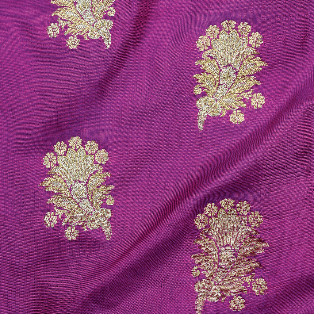 Mehrunisa Fleuristan Katan Silk (Purple)