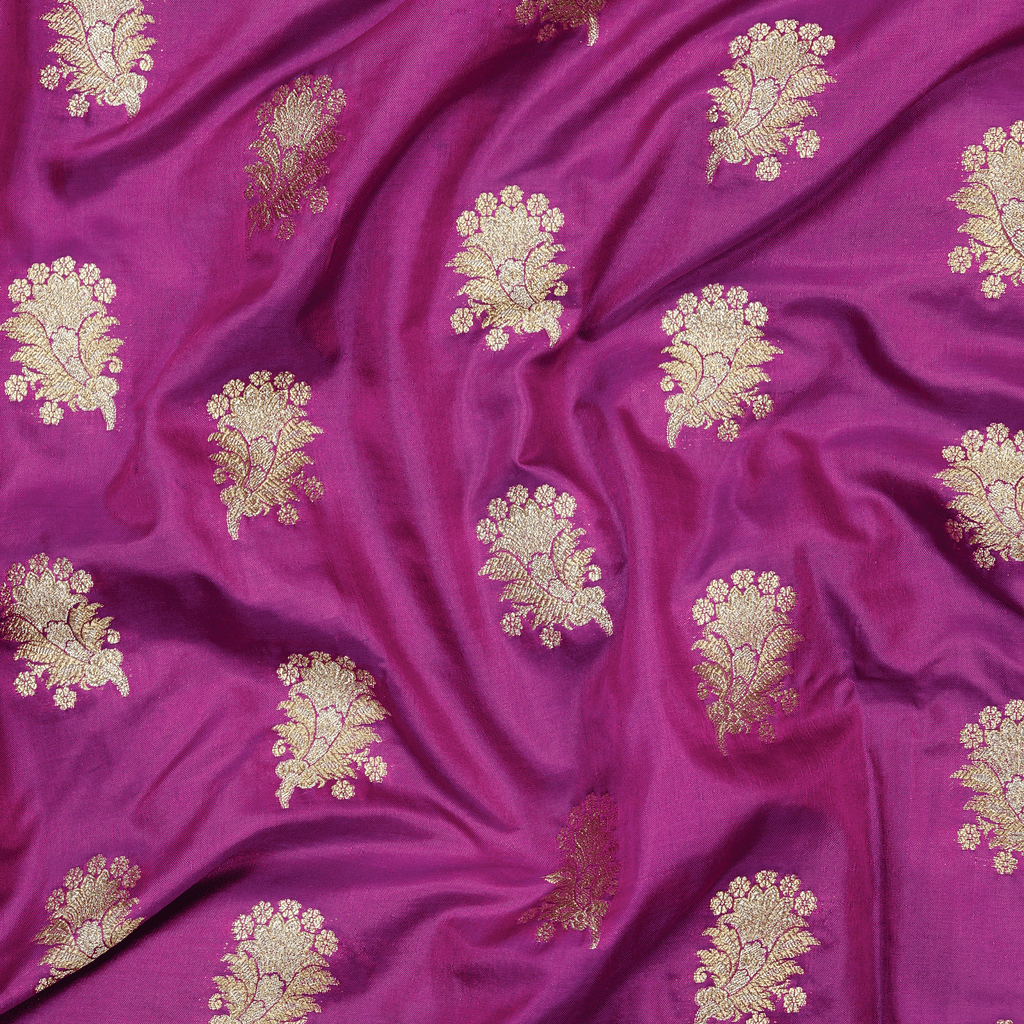 Mehrunisa Fleuristan Katan Silk (Purple)