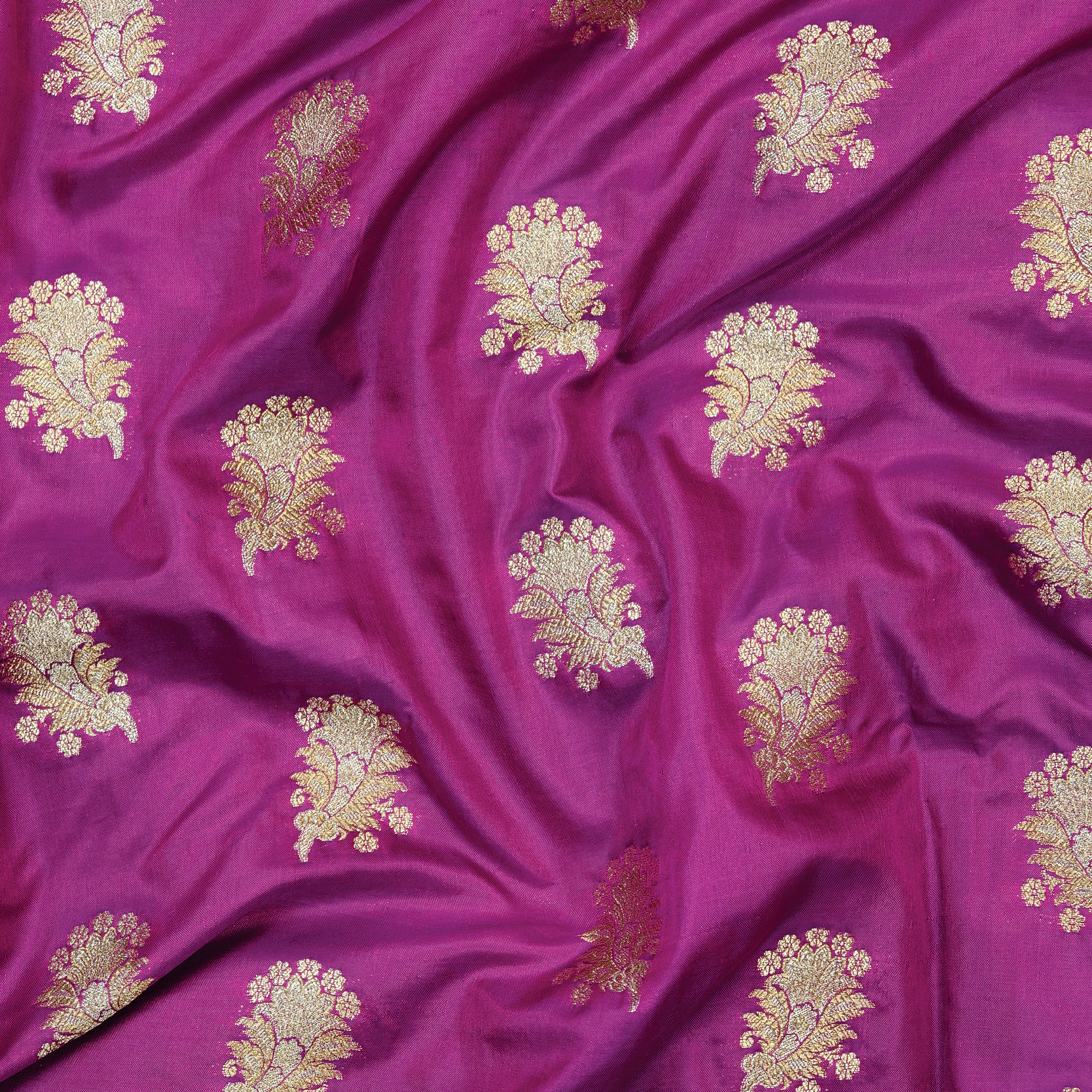 Mehrunisa Fleuristan Katan Silk (Purple)
