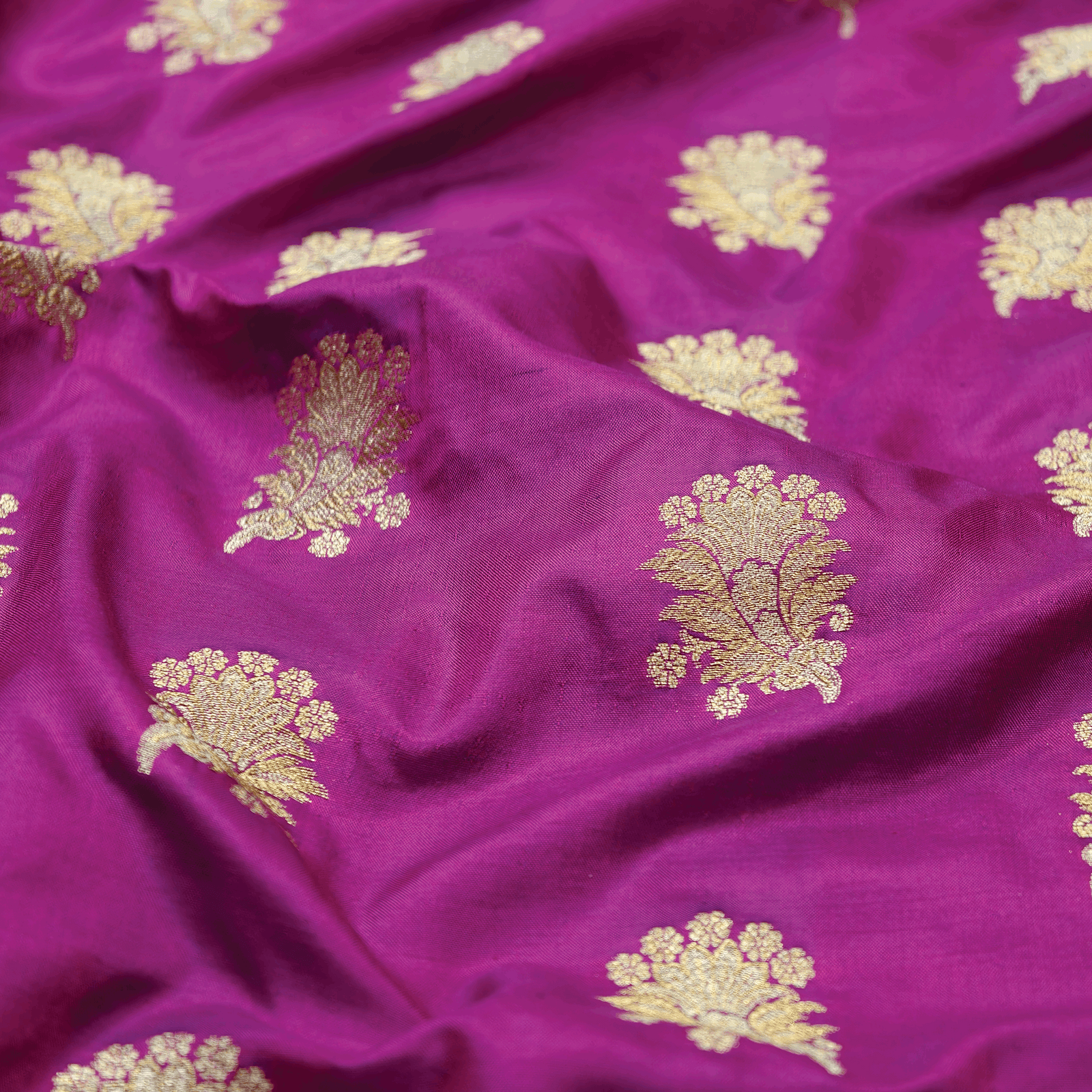 Mehrunisa Fleuristan Katan Silk (Purple)