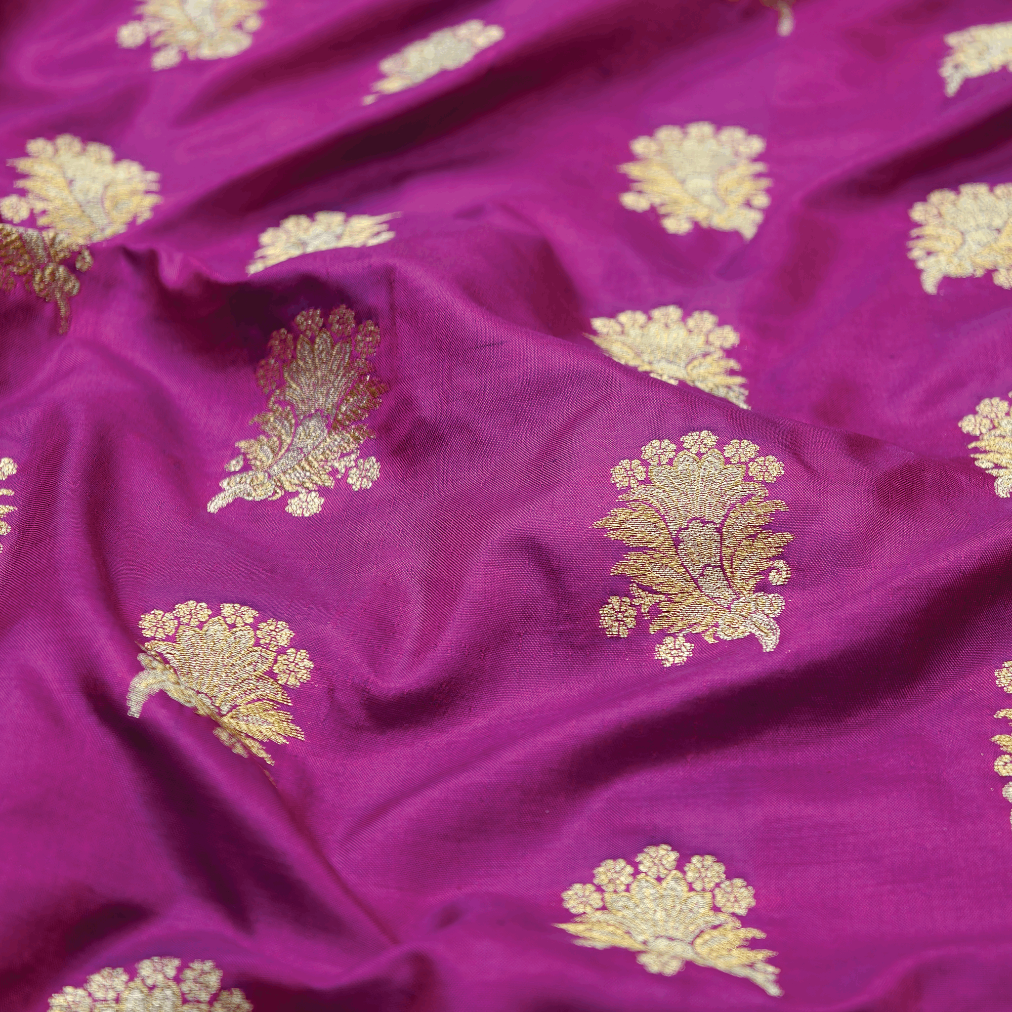 Mehrunisa Fleuristan Katan Silk (Purple)