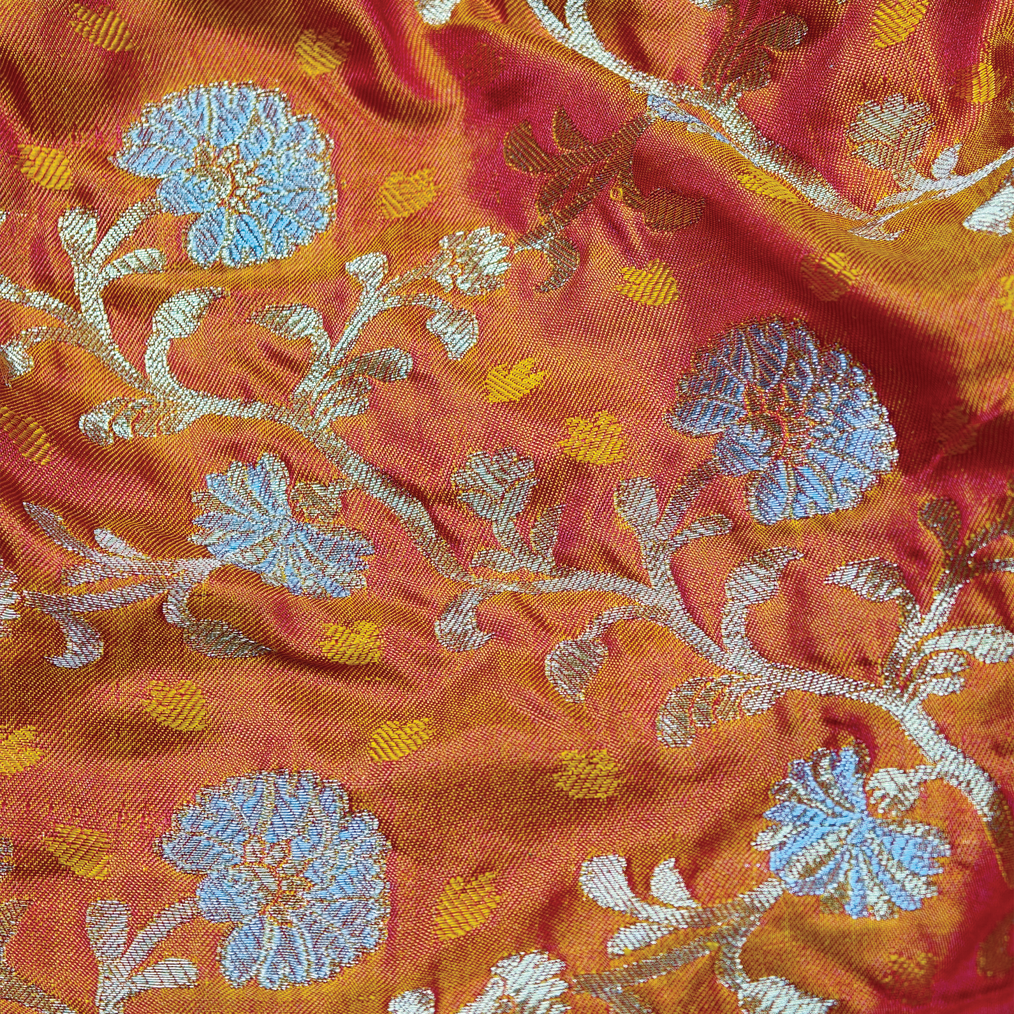 ZahabLume – Pure Katan Silk Dual Tone Silk Fabric