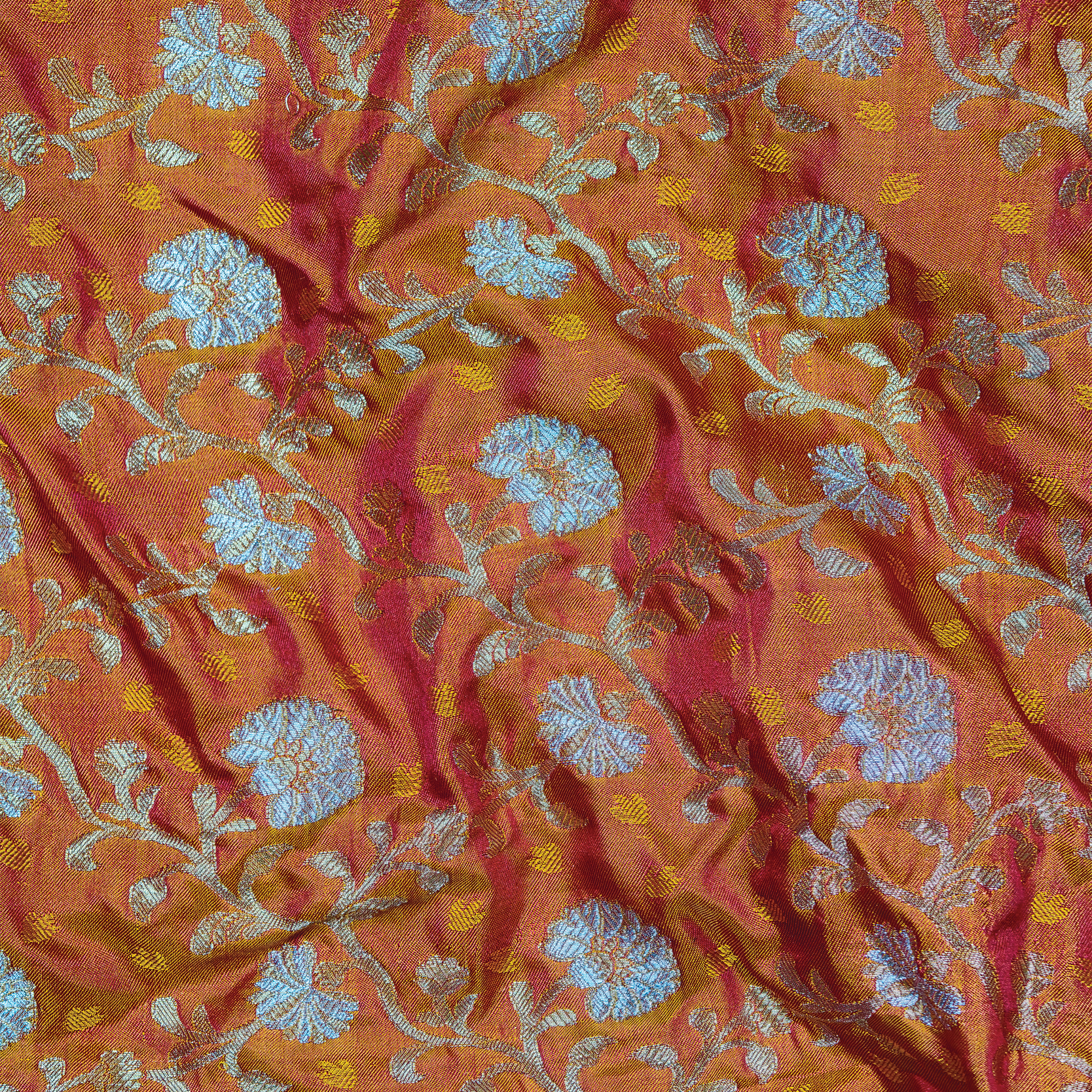 ZahabLume – Pure Katan Silk Dual Tone Silk Fabric