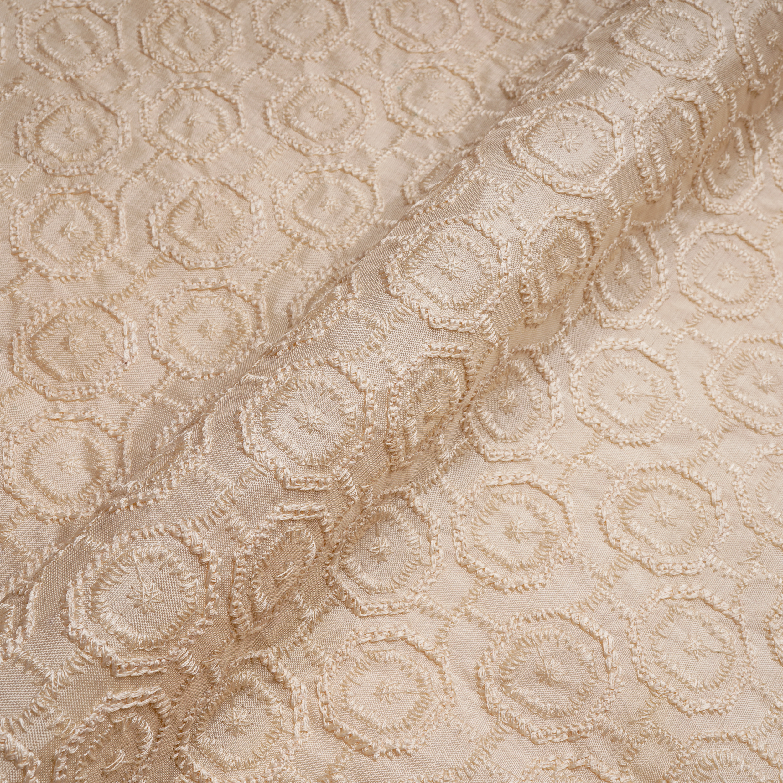 Mahroor – PK Raw Silk Embroidery Fabric