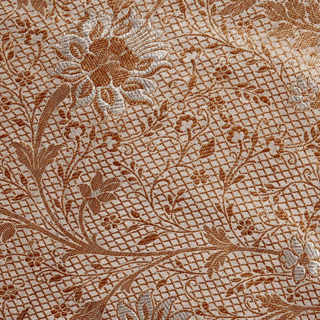 Lafzaar – Pure Chiffon Atlas with Floral Jaal and Zari Work - Zahra Maham