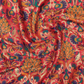 Lalzar-e-Gul – Satin Jamawar Kamkhwab with Floral Art Borders - Zahra Maham