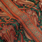 Lauhe-Zar – Satin Jamawar Zarbft with Border - Zahra Maham
