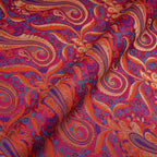 Lauhe-Zar – Satin Jamawar Zarbft with Border - Zahra Maham