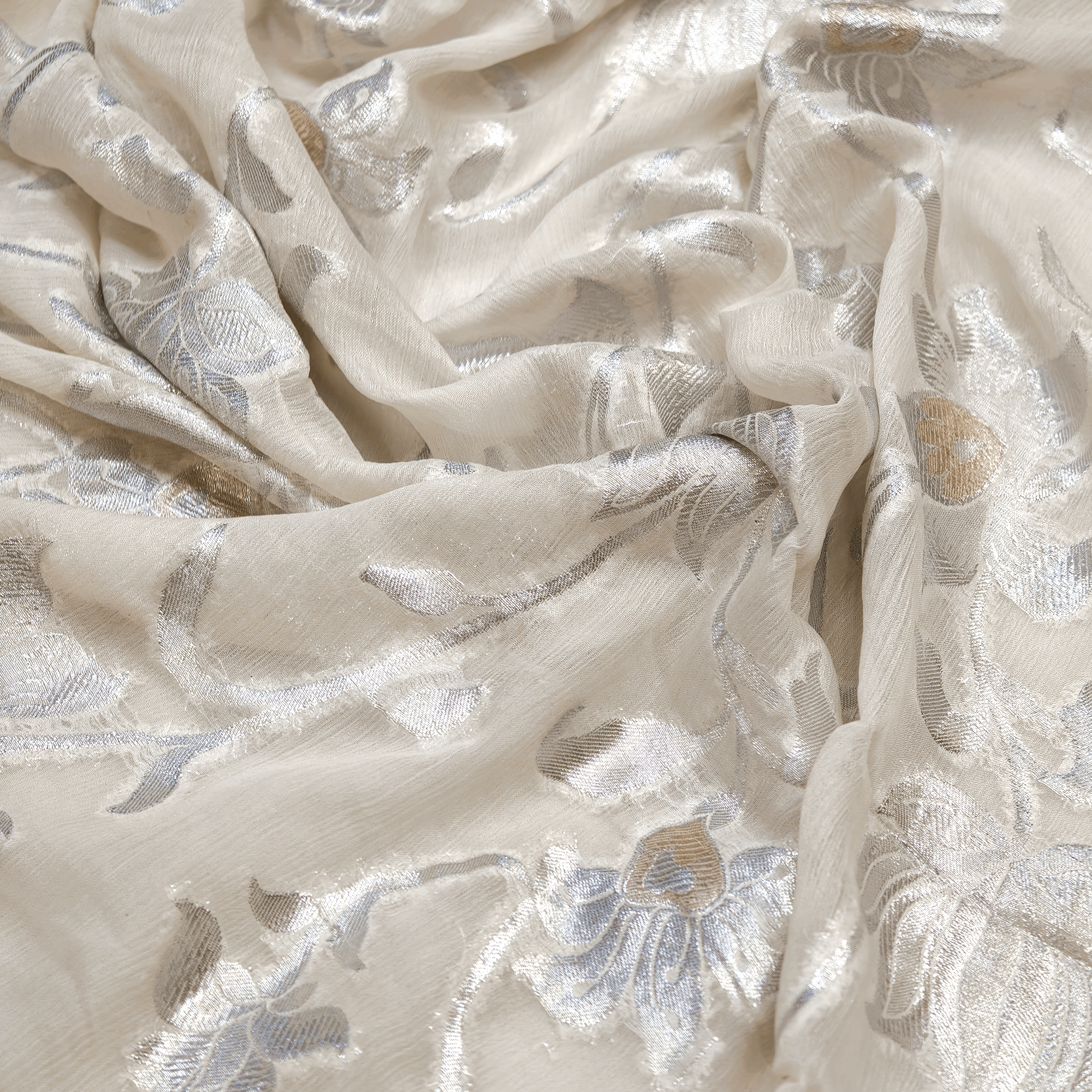 Lune Ivoire — Chandi Gul Bahar (5.5 Yards) - Zahra Maham