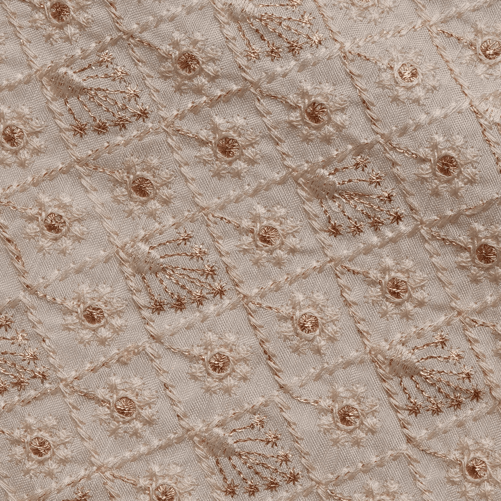 Mahpare – PK Raw Silk Embroidery Fabric - Zahra Maham