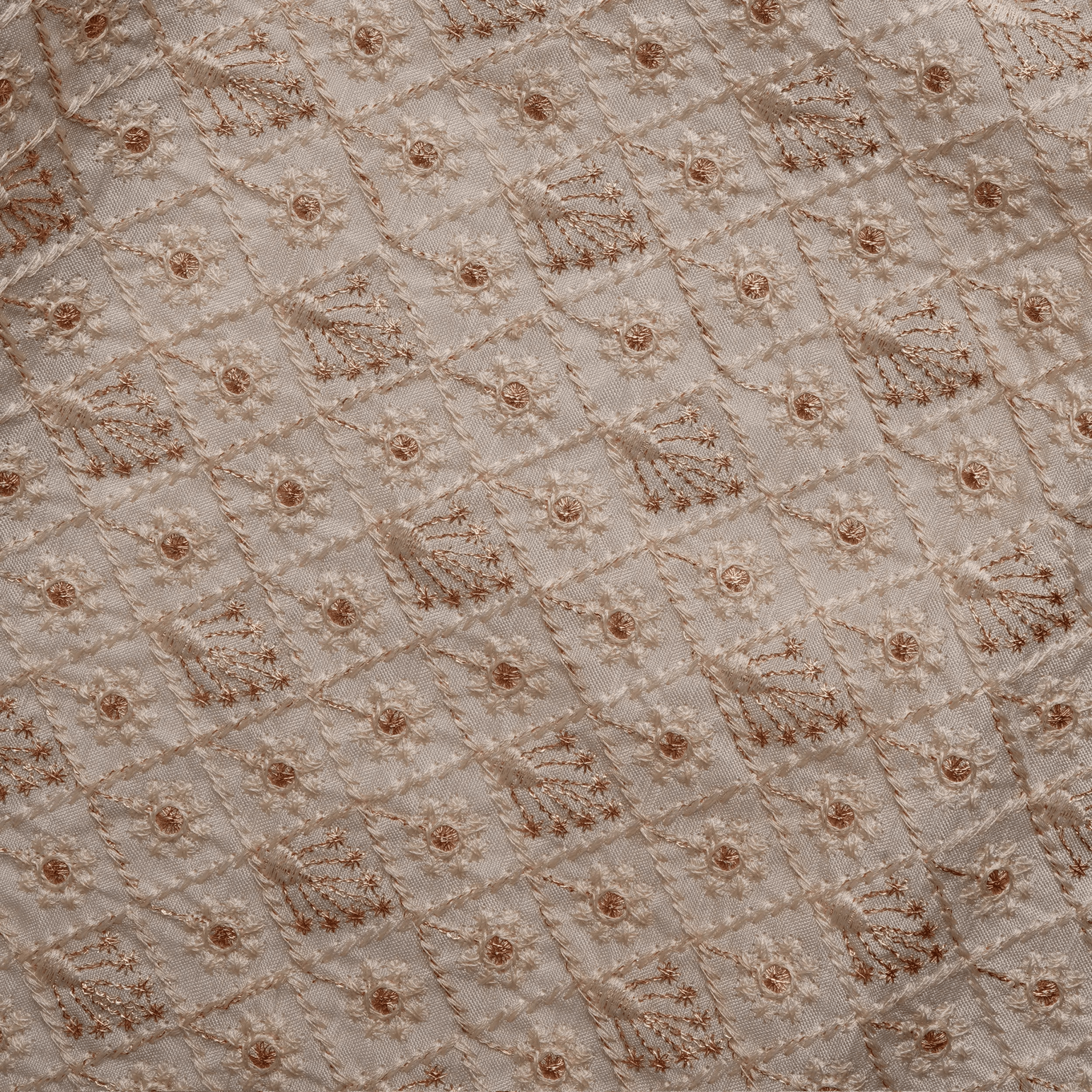 Mahpare – PK Raw Silk Embroidery Fabric - Zahra Maham