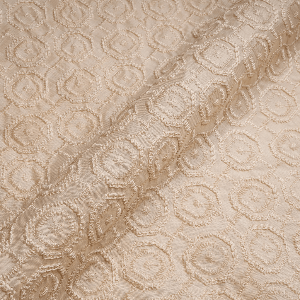Mahroor – PK Raw Silk Embroidery Fabric - Zahra Maham