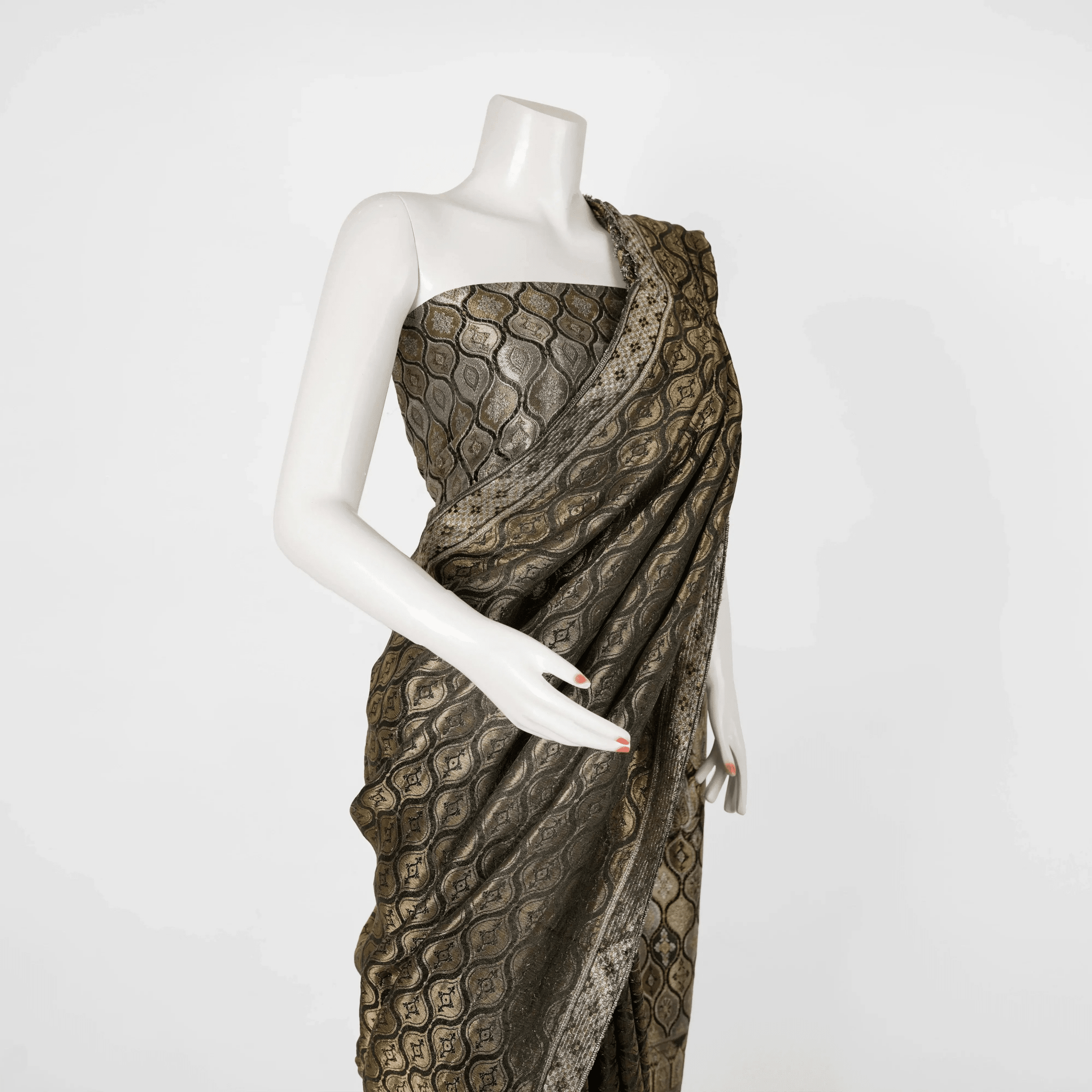'Mahtaab' Mughal Motifs Saree - Zahra Maham
