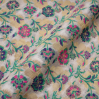 Maqaam Pure Chiffon Floral Jaal Kamkhwab - Zahra Maham